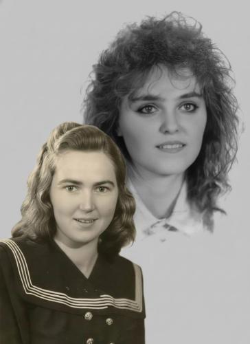 Na tejto snímke sú dve ženy, ktoré najviac ovplyvnili môj život: moja mama a manželka.