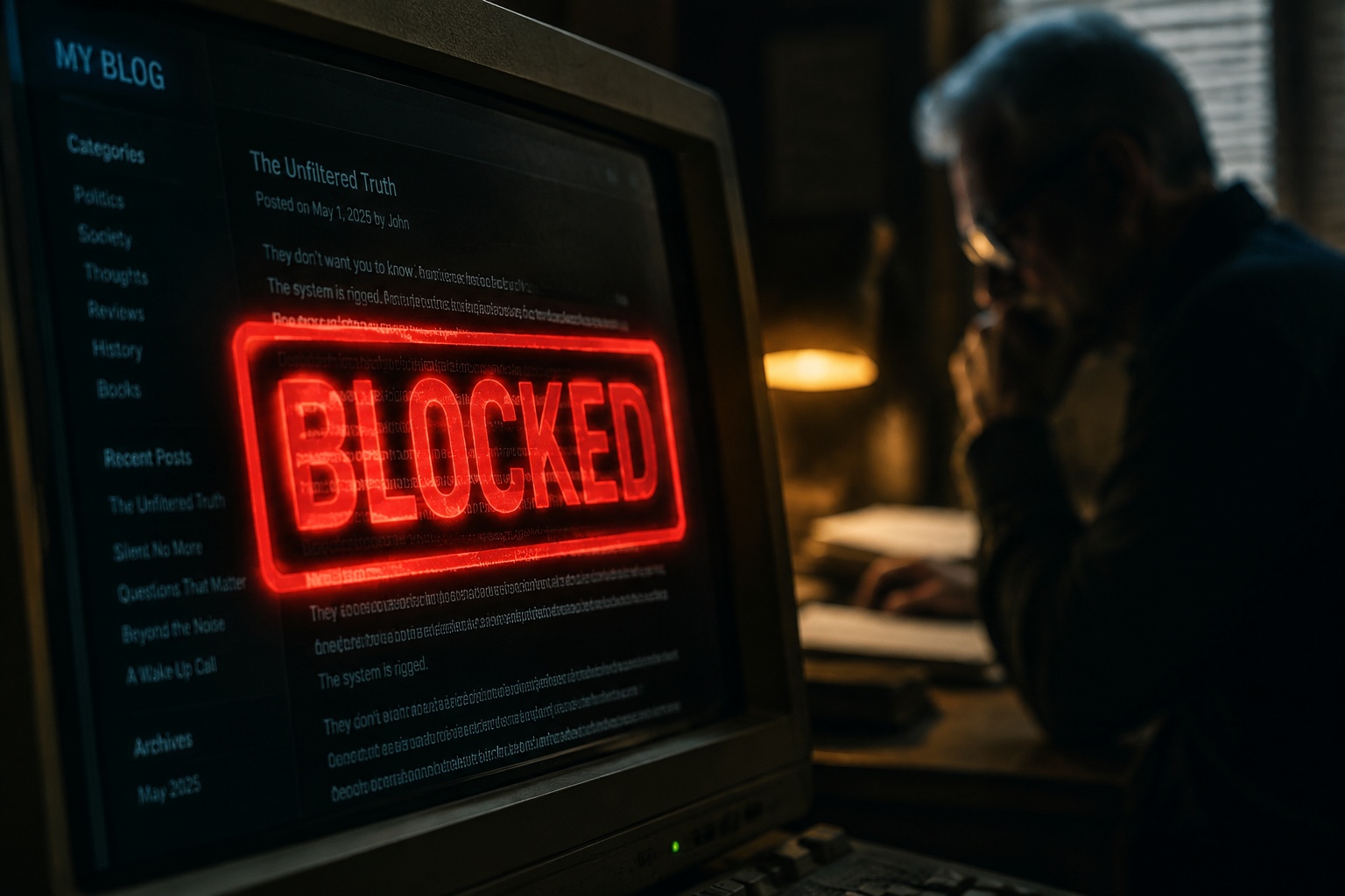 Sprísnené pravidlá mienkotvorných blogovacích platforiem dnes nekompromisne oddeľujú autorskú publicistiku od komerčných odkazov. Autor ilustrácie: AI Editee.